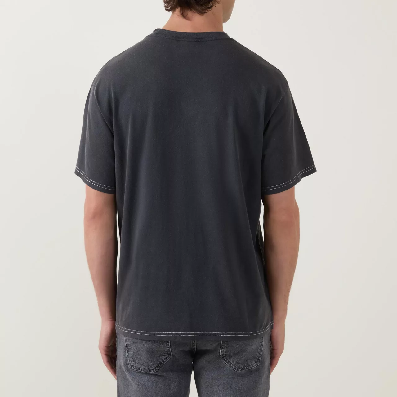 NUDIE JEANS The Sustainable Edit Leave Me Alone T-Shirt - Dark Grey