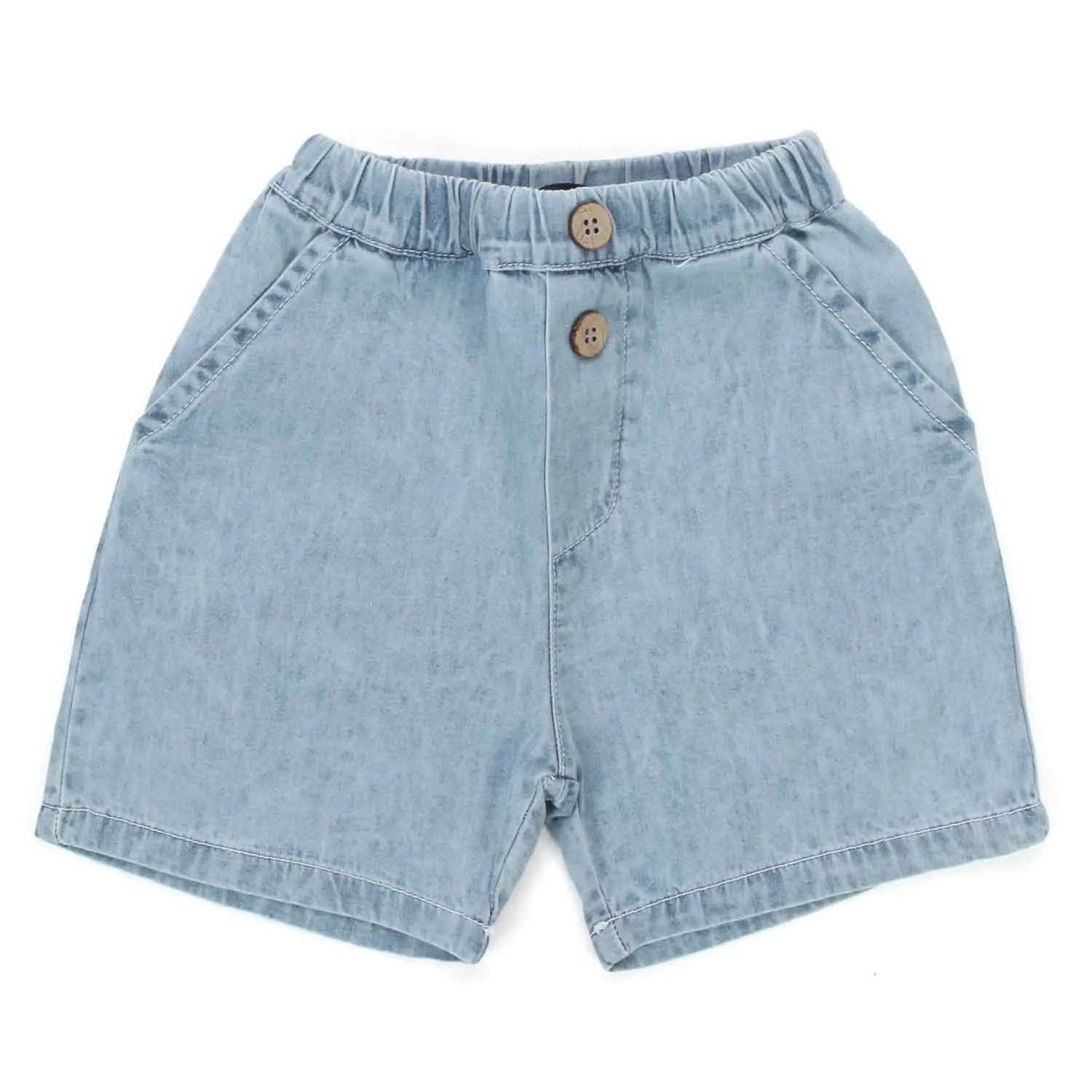 One More In The Family Matt Unisex Jeans Shorts For Baby