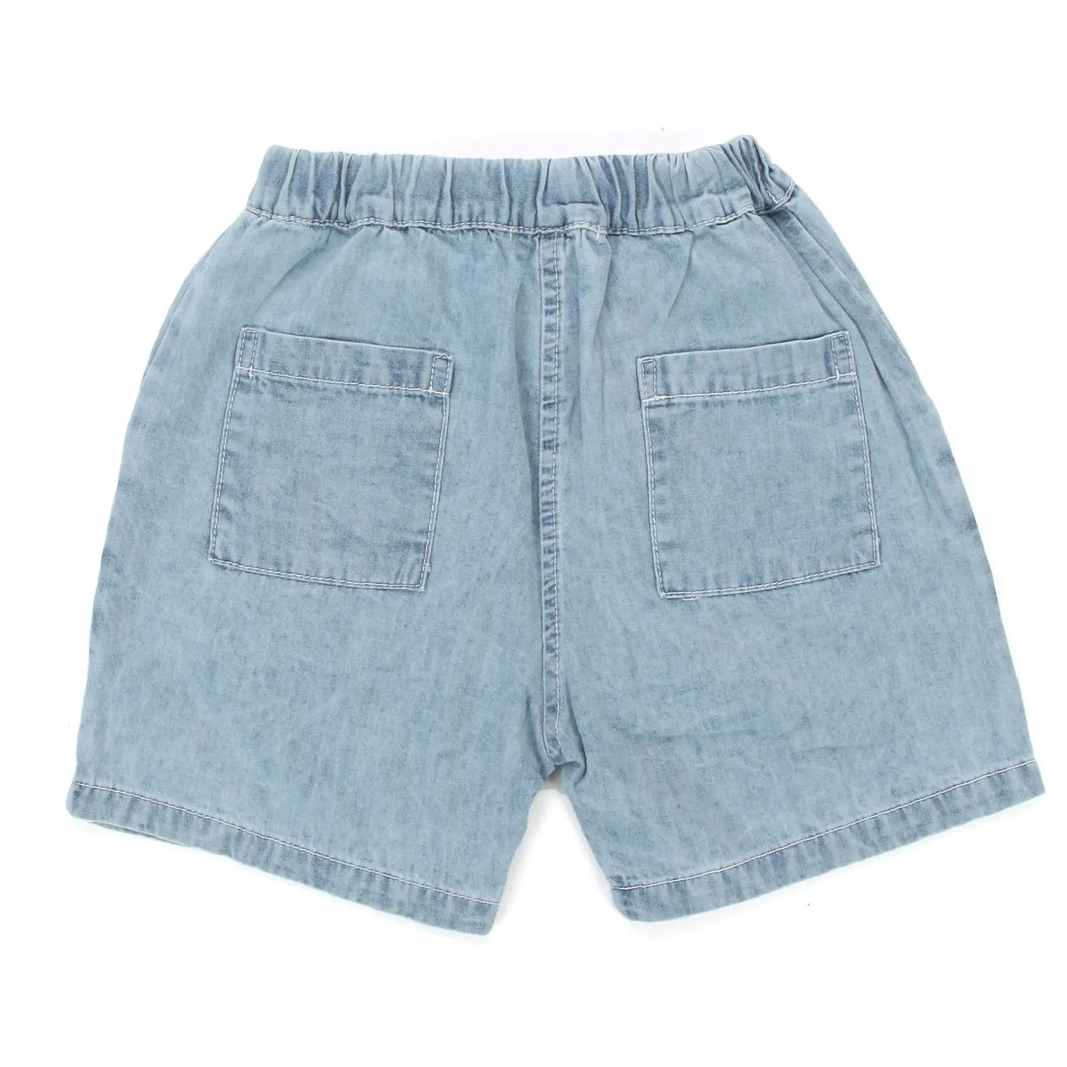 One More In The Family Matt Unisex Jeans Shorts For Baby