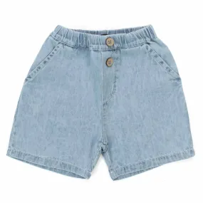 One More In The Family Matt Unisex Jeans Shorts For Baby