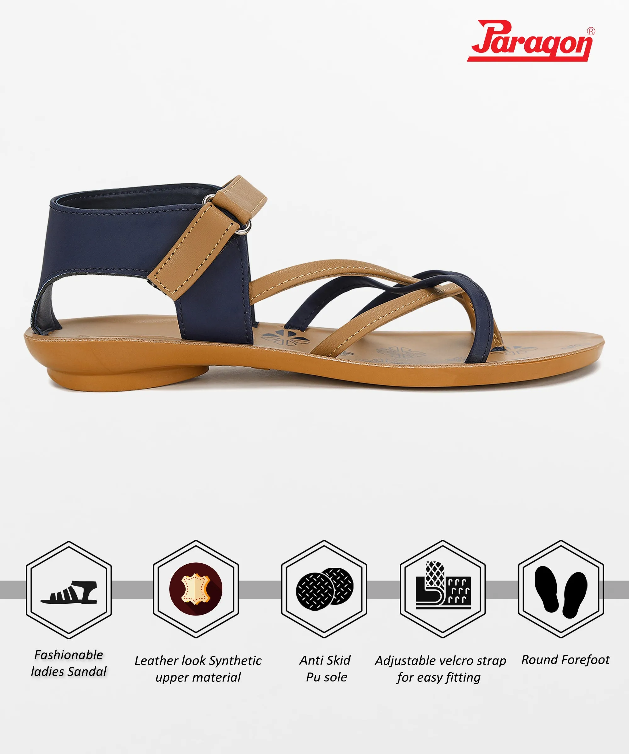 Paragon PUK7017L Women Sandals | Casual & Formal Sandals | Stylish, Comfortable & Durable | For Daily & Occasion Wear