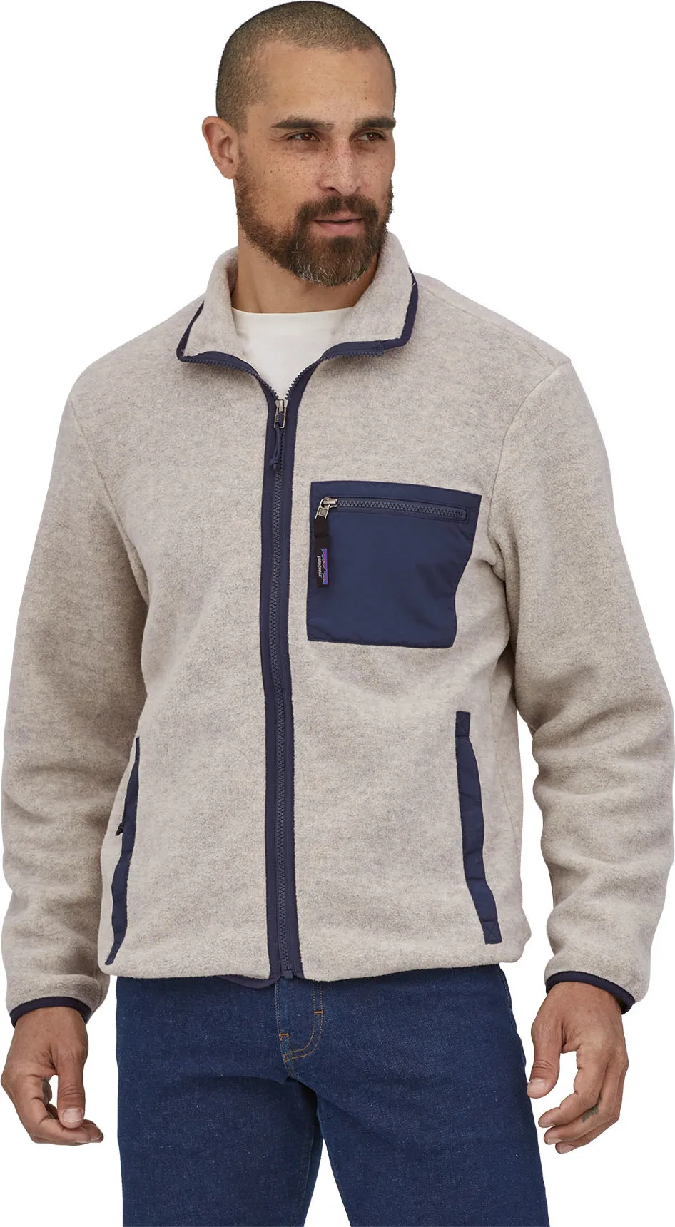 Patagonia Men's Synchilla Jacket Oatmeal Heather | Buy Patagonia Men's Synchilla Jacket Oatmeal Heather here | Outnort