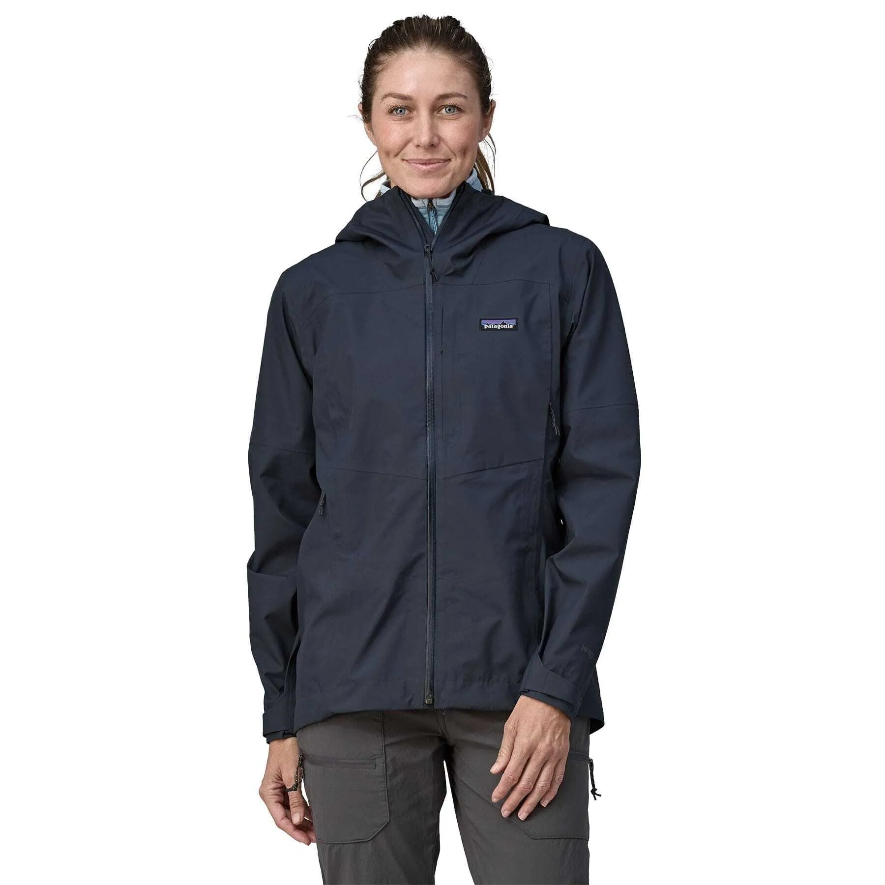 Patagonia Women's Boulder Fork Rain Jacket, Smolder Blue / S