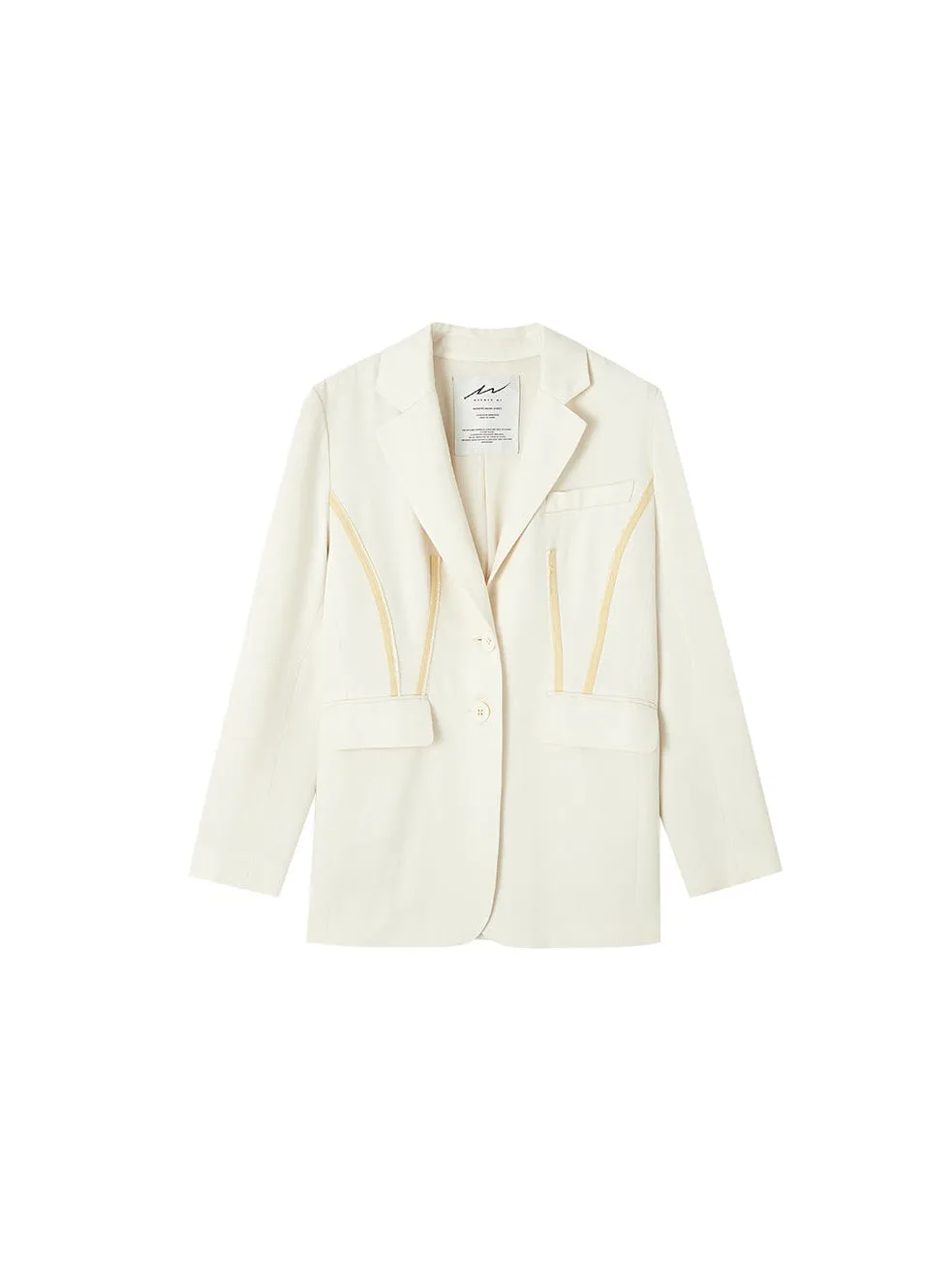 Patch Loose Suit Jacket