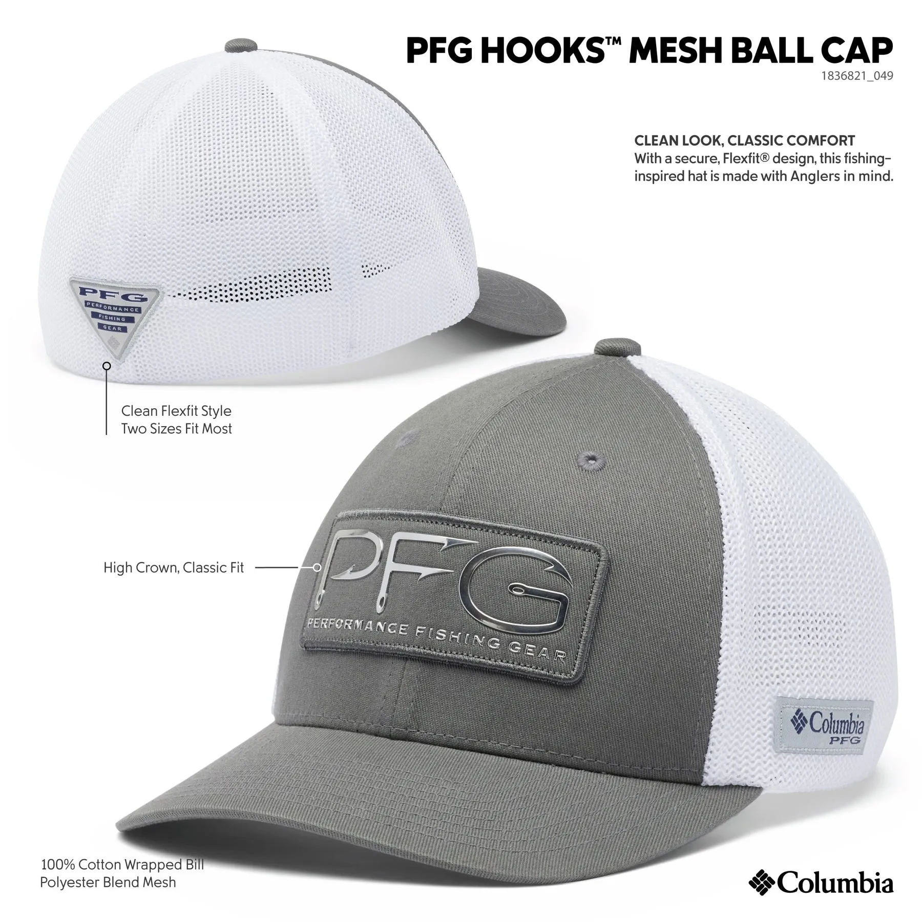 PFG HOOKS - Men's Fishing Cap - Columbia-