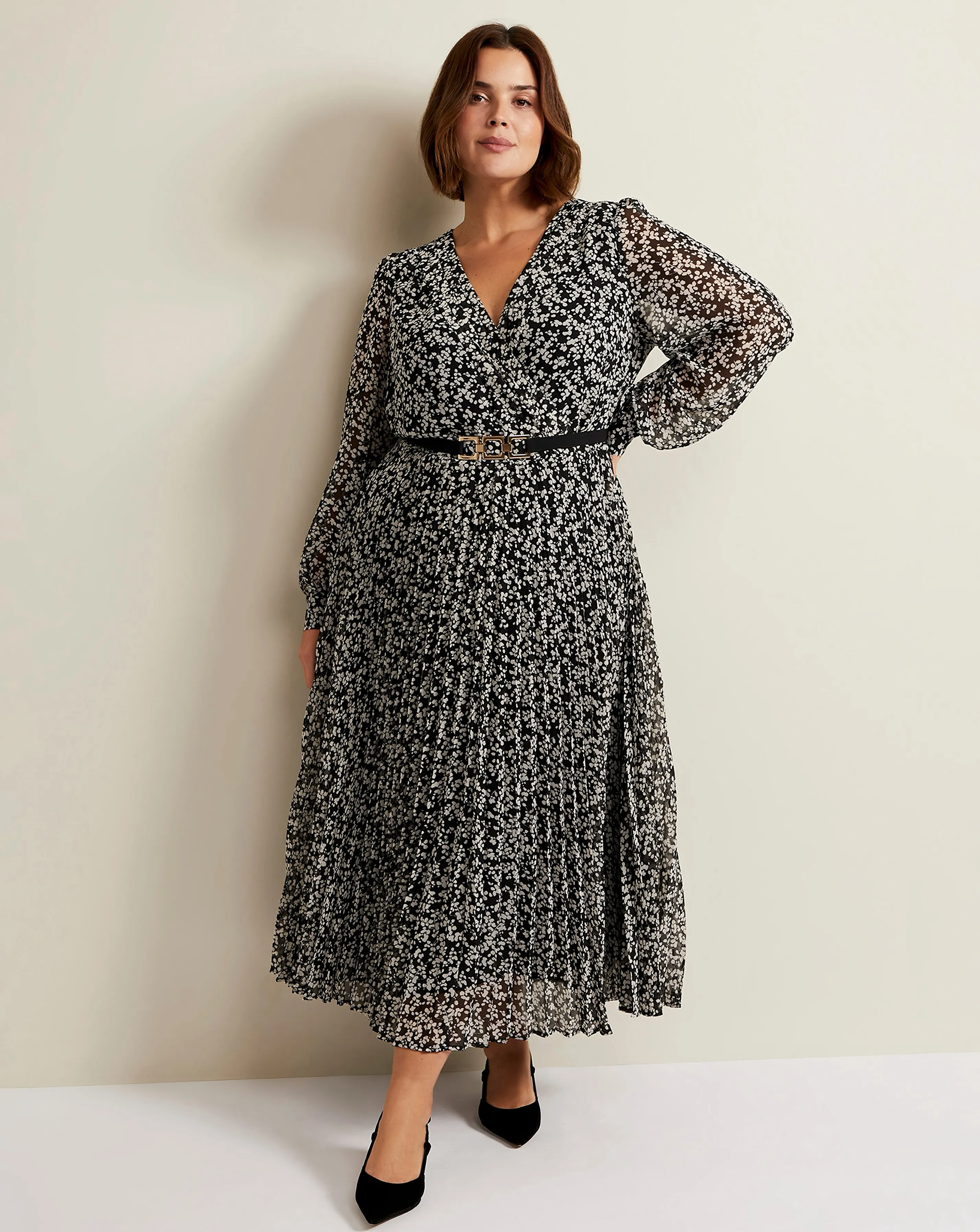 Phase Eight Kezia Floral Wrap Midi Dress