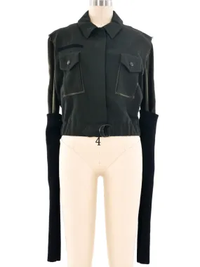 Plein Sud Deconstructed Cropped Jacket