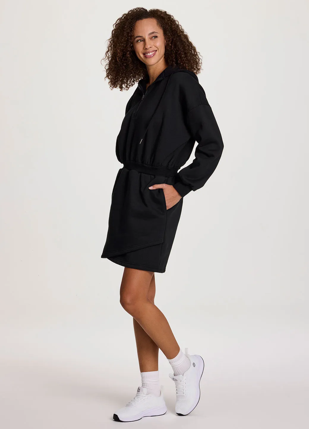 Plus Everyday Fleece Hoodie Dress