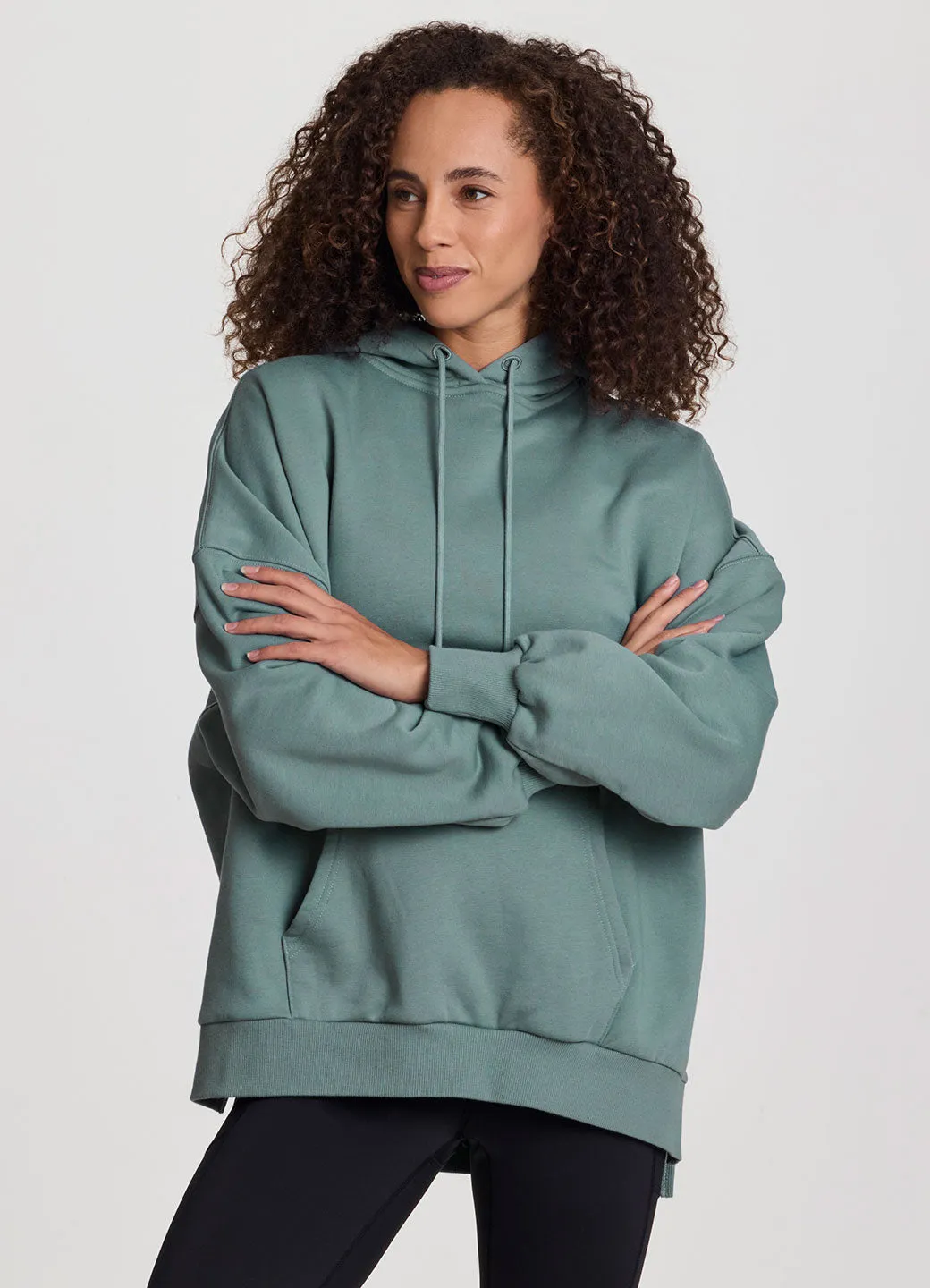 Plus Everyday Go-To Oversized Fleece Hoodie