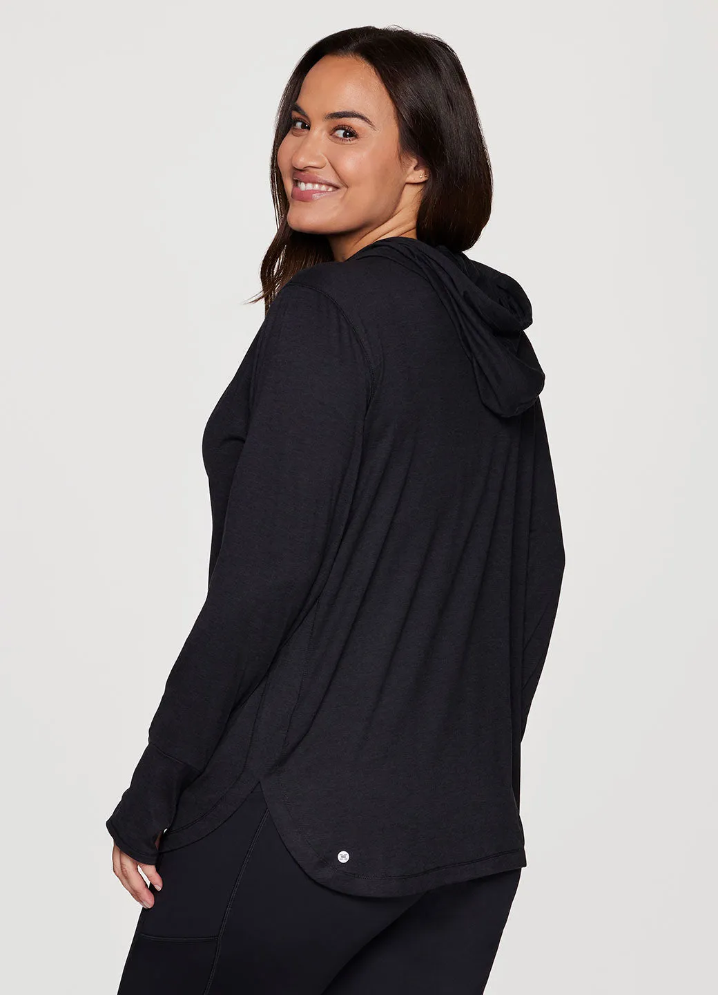 Plus Studio Breathe Super Soft Hoodie Tunic