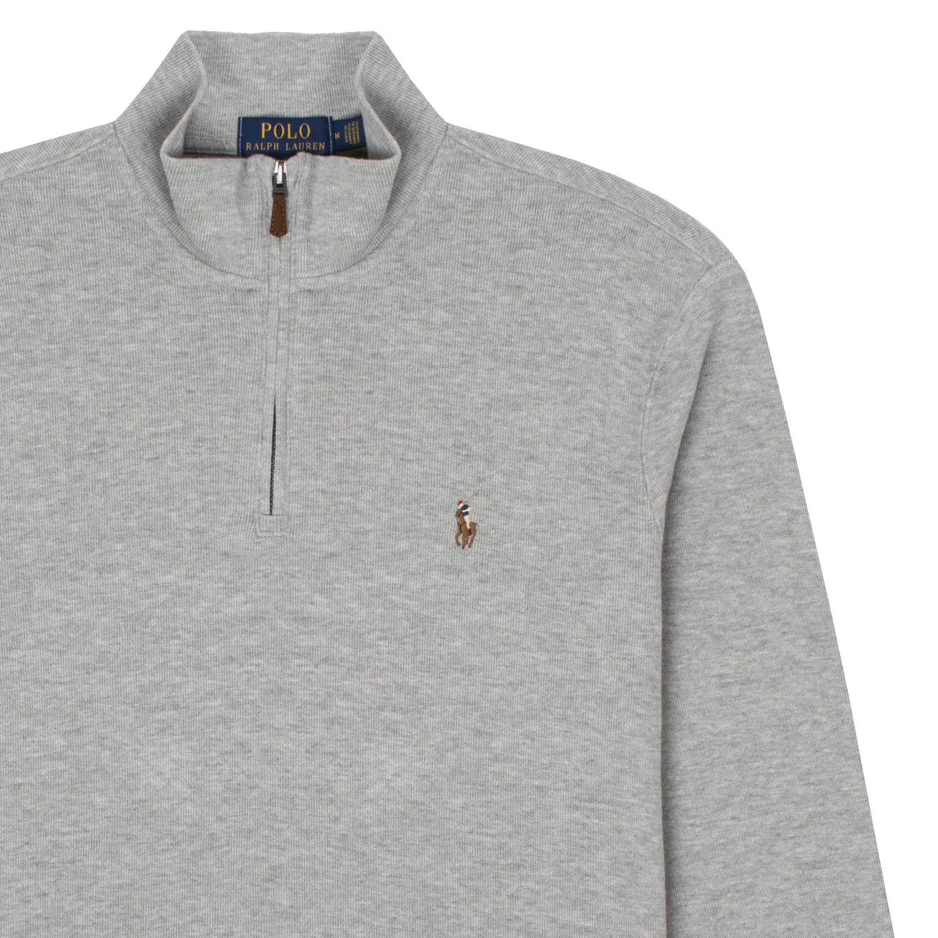 Polo Ralph Lauren Estate Rib Cotton Pullover Sweat Andover Heather