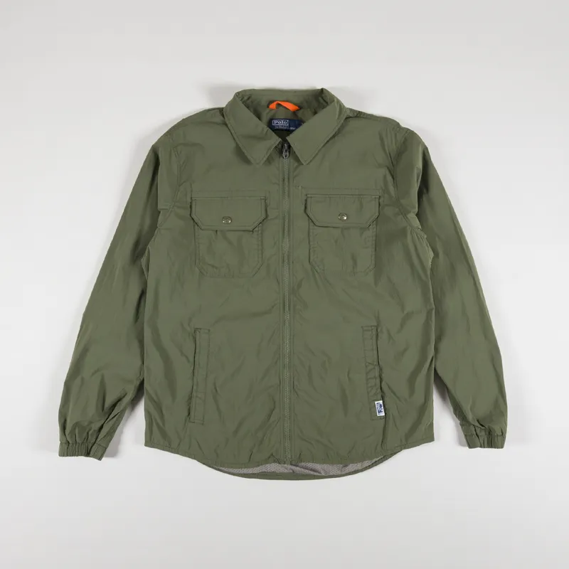 Polo Ralph Lauren Water-Repellent Shirt Jacket Sage Green