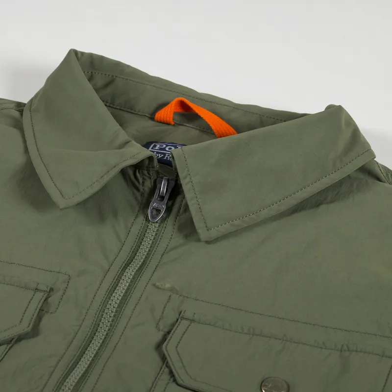 Polo Ralph Lauren Water-Repellent Shirt Jacket Sage Green