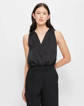 popular  Sleeveless Drape Neck Top - Preview - Black