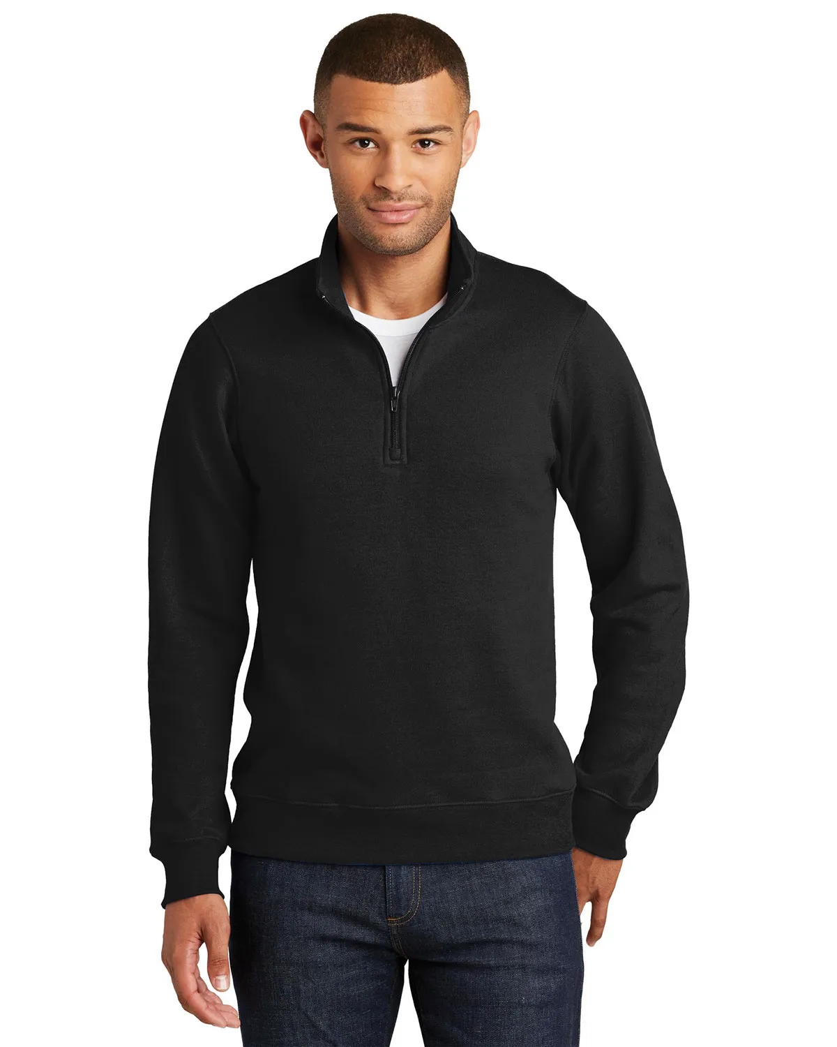 Port & Company PC850Q Men 8.5 oz 1/4-Zip Pullover Sweatshirt