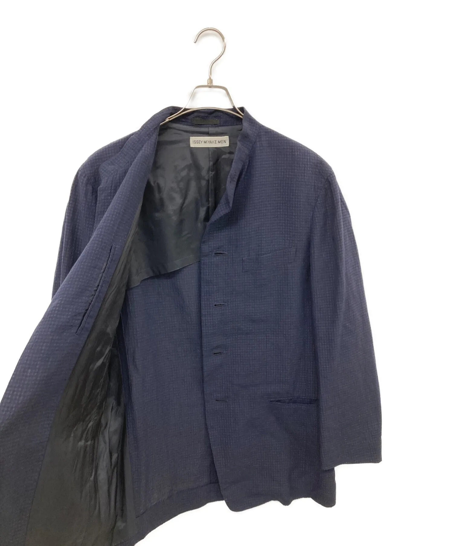 [Pre-owned] ISSEY MIYAKE MEN Seersucker stand collar jacket ME01FD603