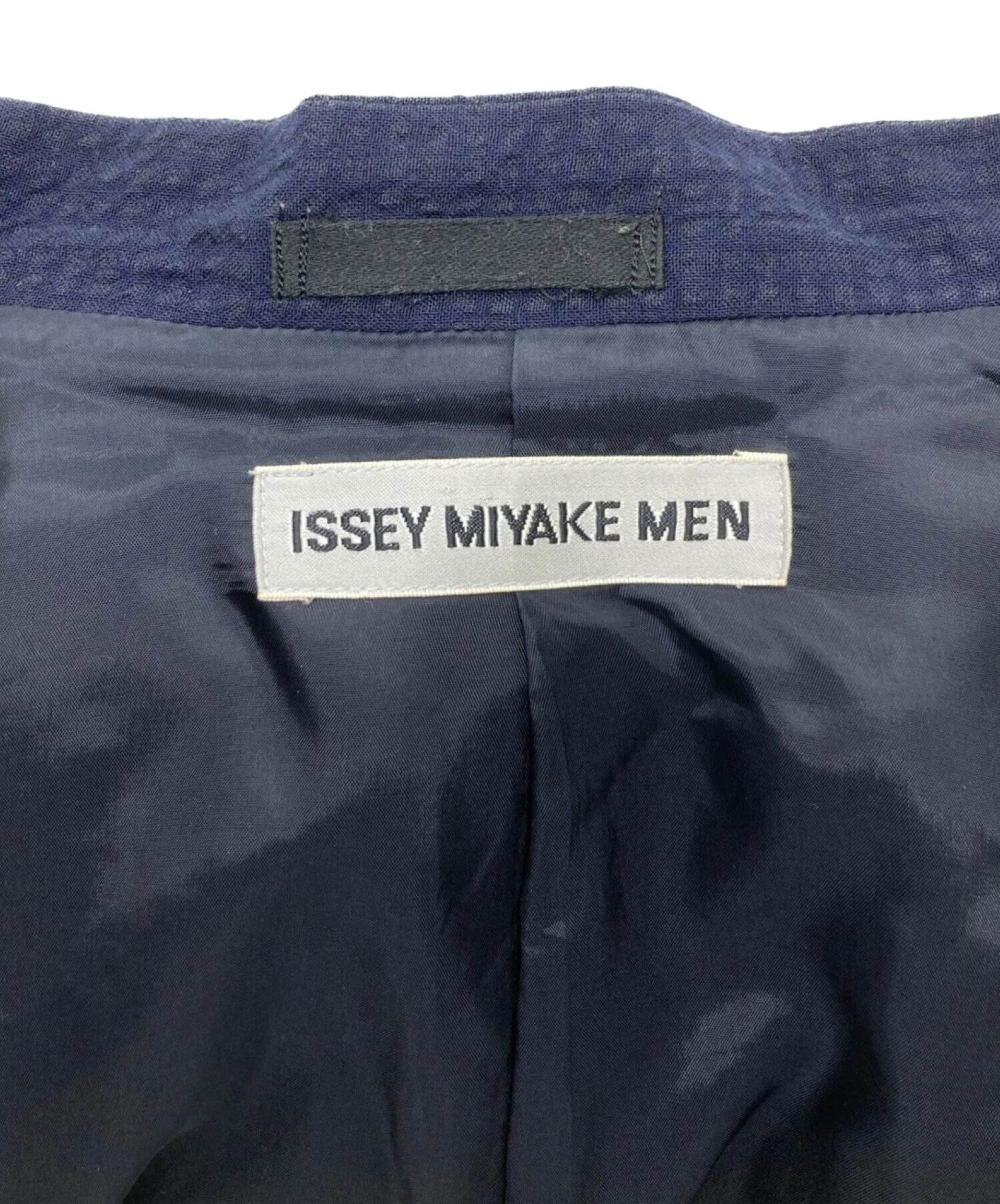 [Pre-owned] ISSEY MIYAKE MEN Seersucker stand collar jacket ME01FD603