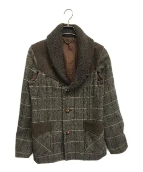 [Pre-owned] NUMBER (N)INE 02AWGEORGE period Herringbone Tweed Jacket