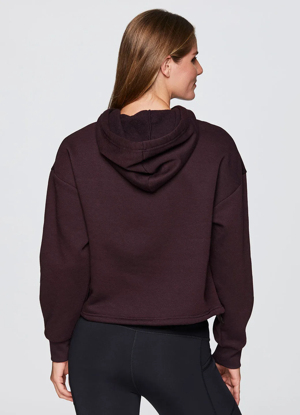 Prime Cropped Fleece Hoodie