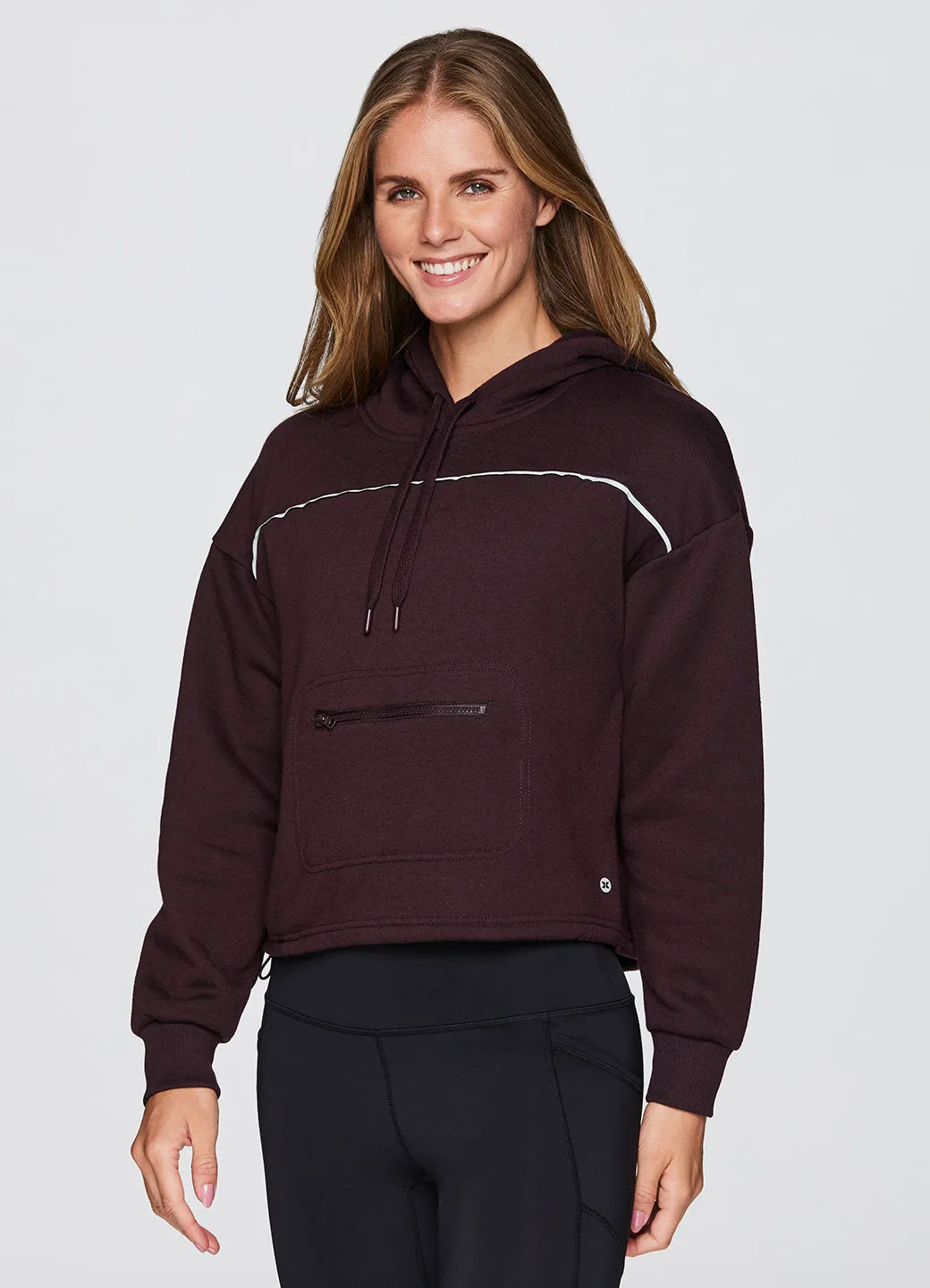 Prime Cropped Fleece Hoodie