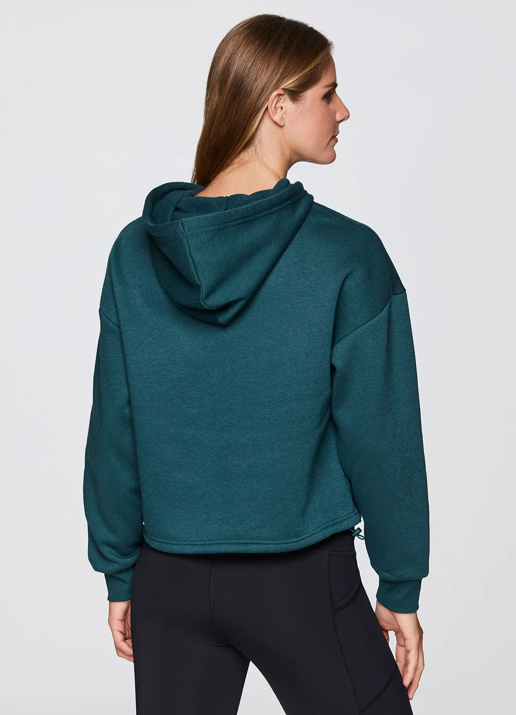 Prime Cropped Fleece Hoodie