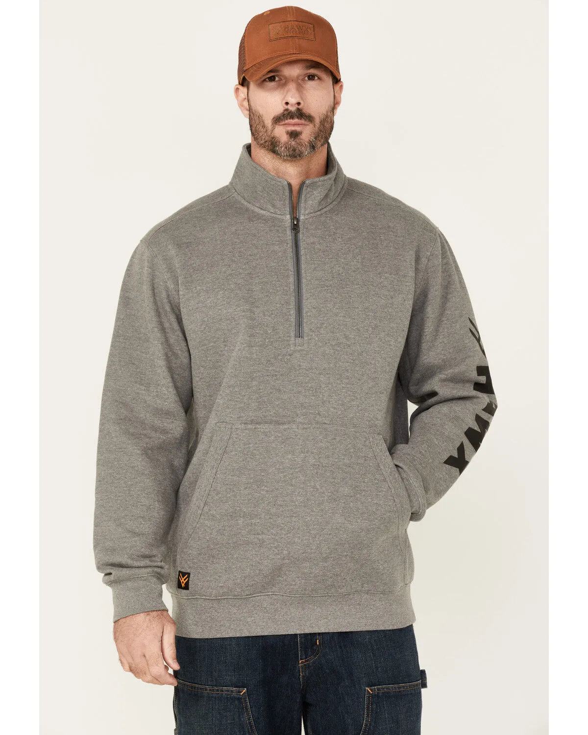 Product Name:  Hawx Men's Charcoal Primo 1/4 Zip Work Fleece Pullover