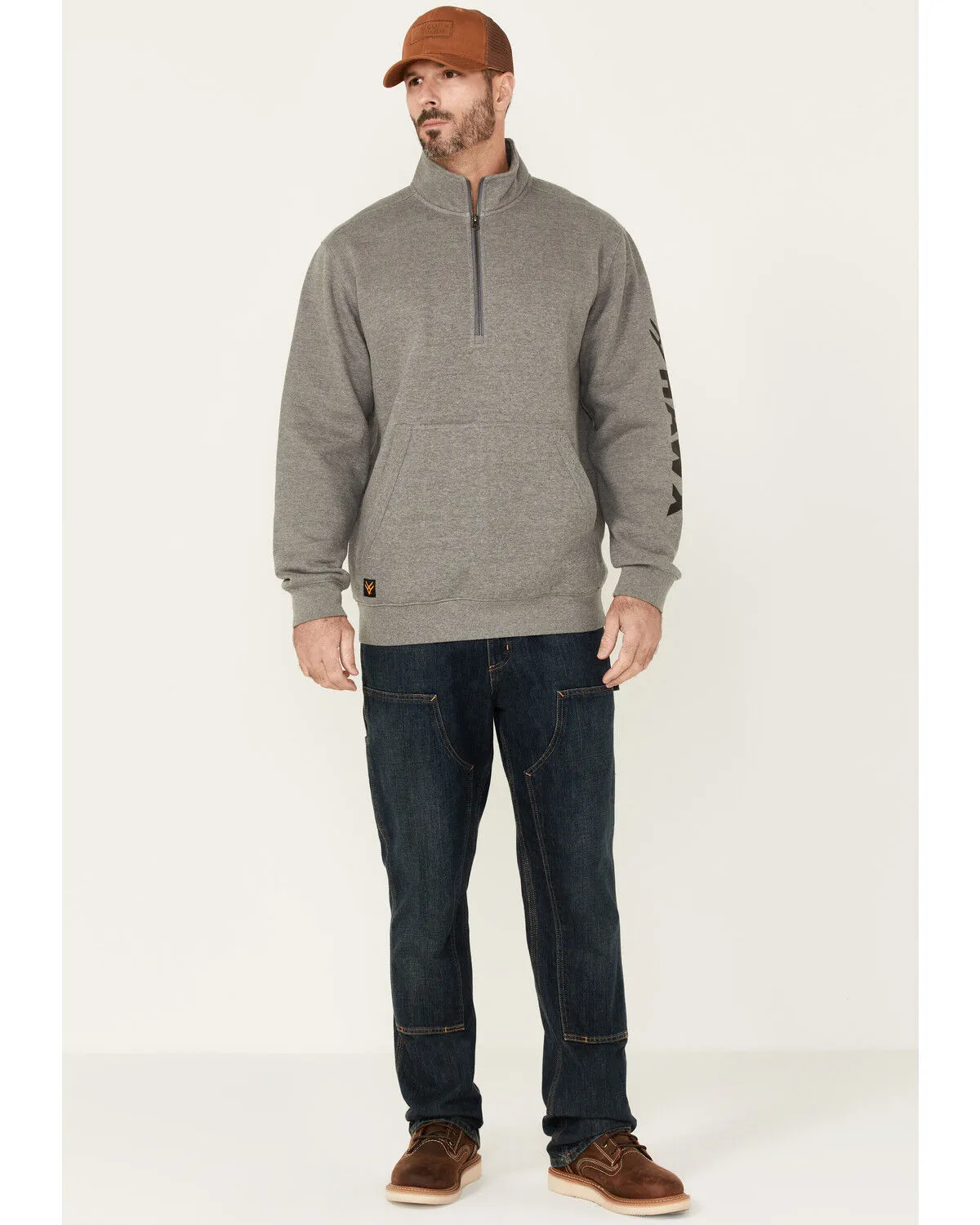 Product Name:  Hawx Men's Charcoal Primo 1/4 Zip Work Fleece Pullover