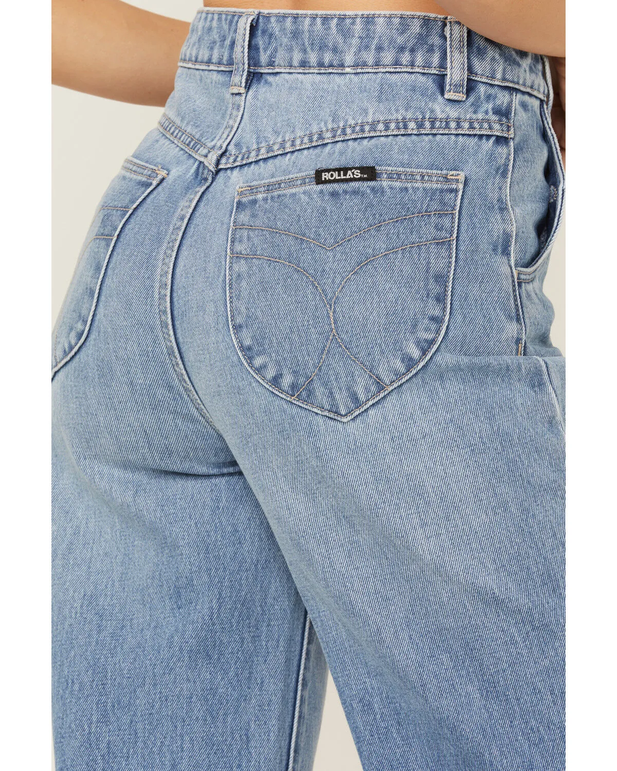 Product Name:  Rolla's Women's Heidi Light Wash High Rise Wide Jeans