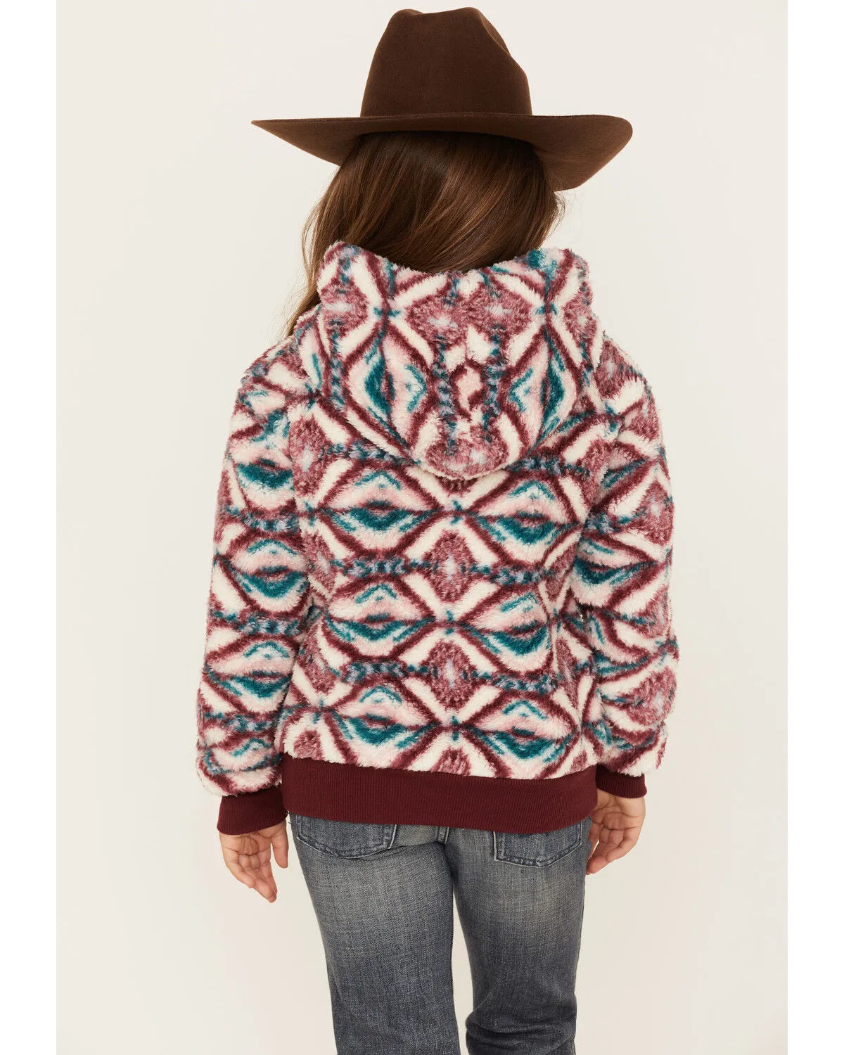 Product Name:  Shyanne Girls' Fuzzy Sherpa Southwestern Print Pullover