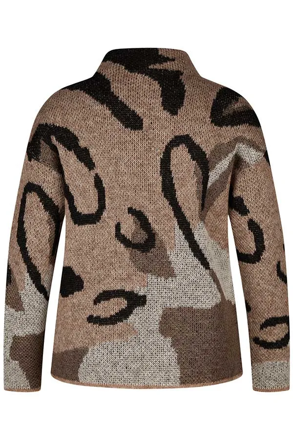 Rabe & LecomteLEOPARD PRINT CREWNECK PULLOVER