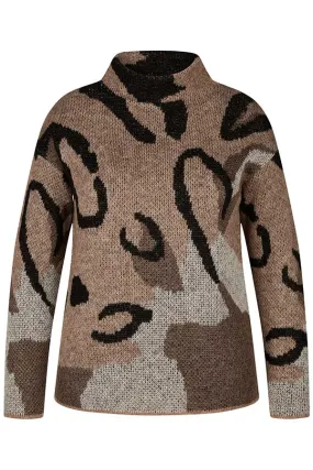 Rabe & LecomteLEOPARD PRINT CREWNECK PULLOVER