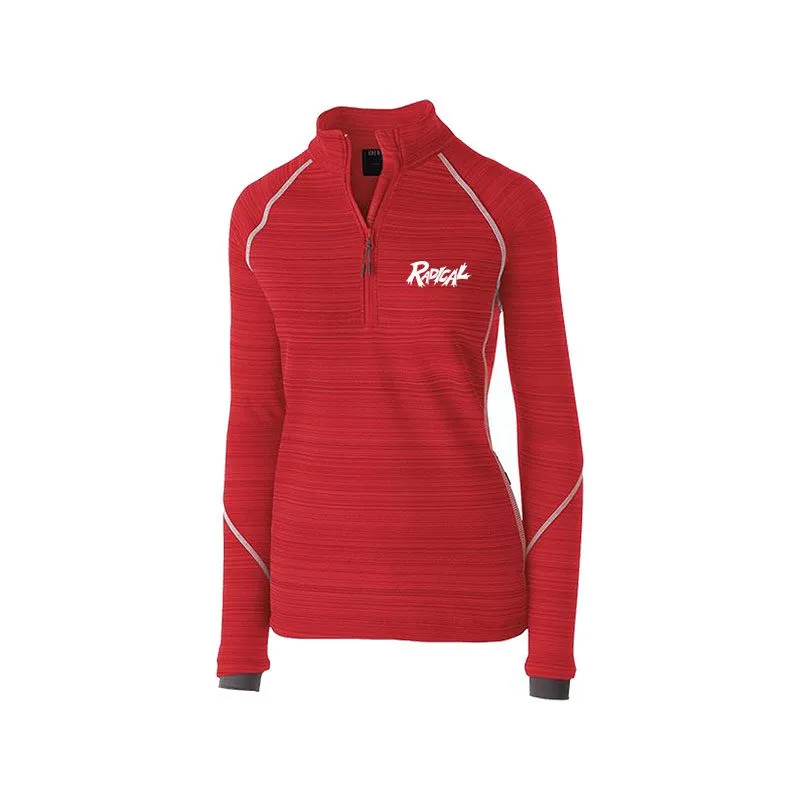 Radical Red Score Ladies Deviate Bowling Pullover