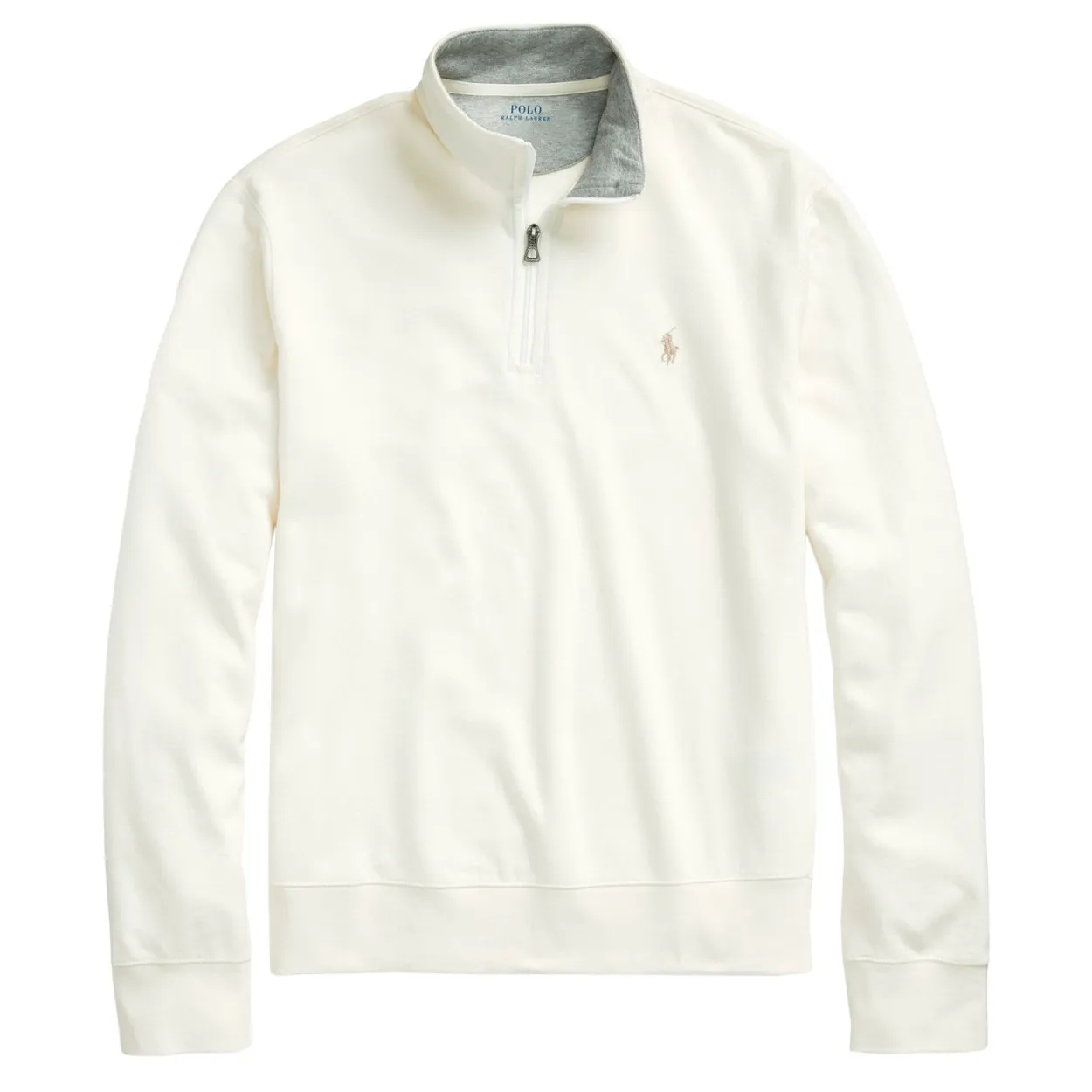 RALPH LAUREN - LUXURY JERSEY 1/4 ZIP PULLOVER