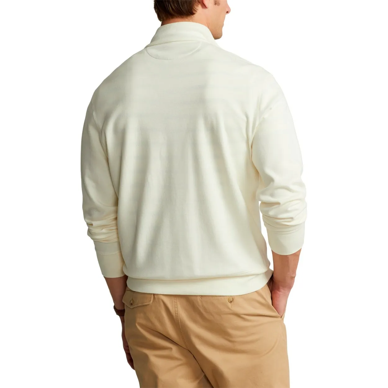 RALPH LAUREN - LUXURY JERSEY 1/4 ZIP PULLOVER