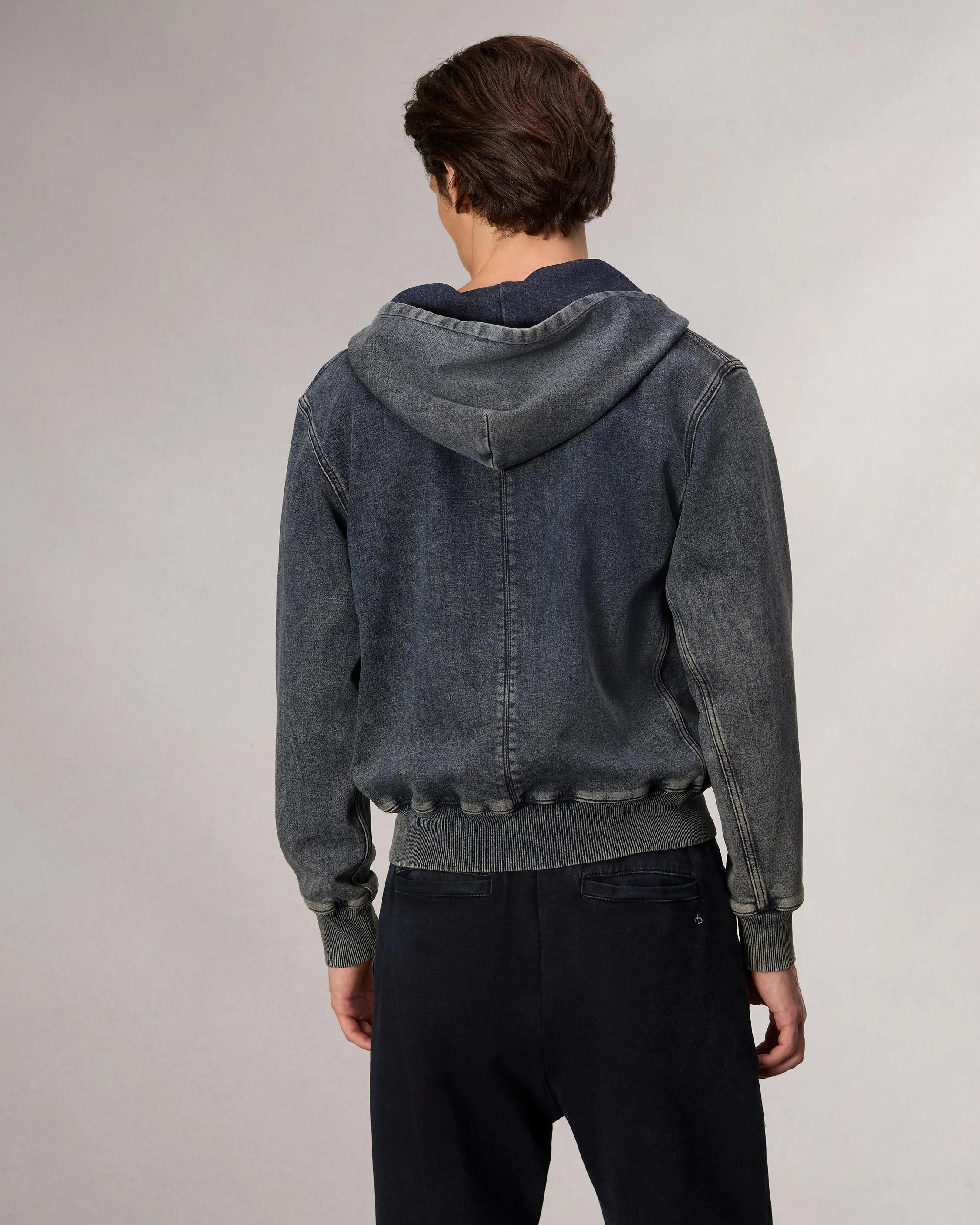 rbSTRIDE Denim Zip Hoodie