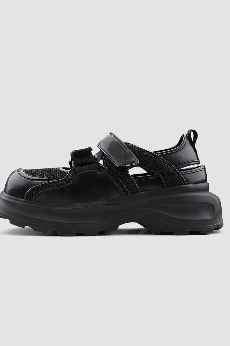 Retro Velcro Platform Sandals