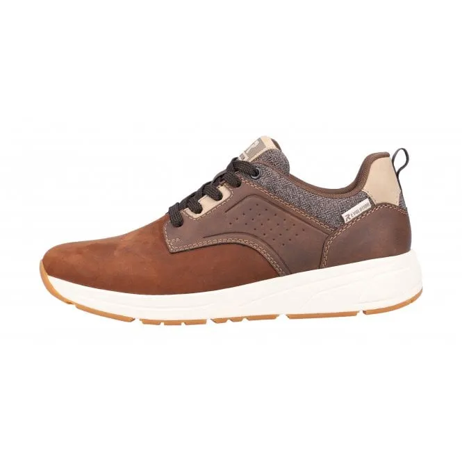 Rieker  Mens 07005-22 Bendigo Brown Combi Lace-Up Trainers