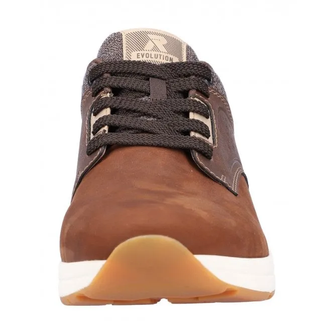 Rieker  Mens 07005-22 Bendigo Brown Combi Lace-Up Trainers