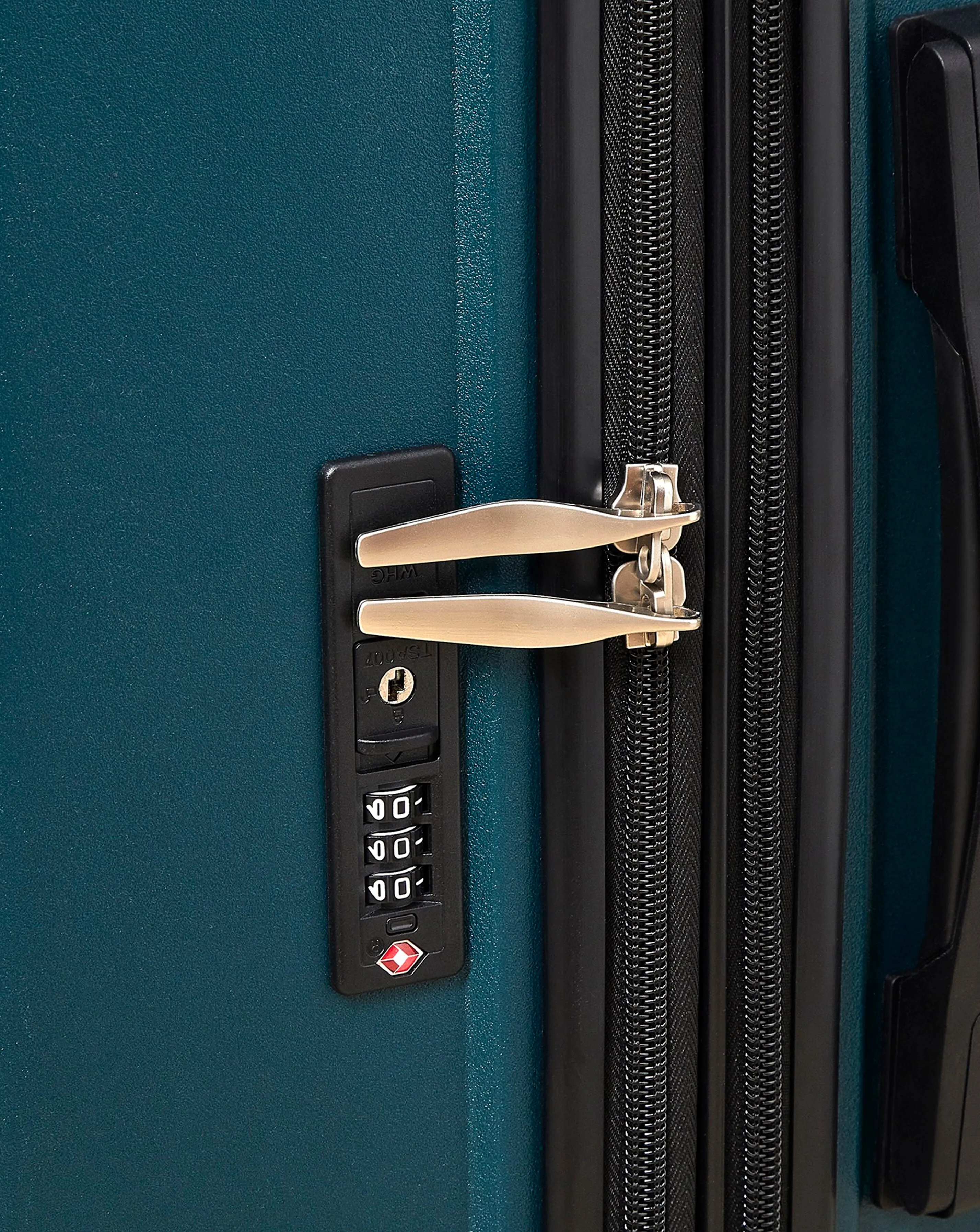 Rock Vancouver Forest Green Large Suitcase | Simply Be