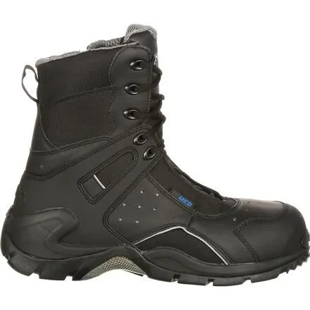 Rocky 1st Med Carbon Fiber Toe Puncture-Resistant Side-Zip Waterproof Public Service Boot