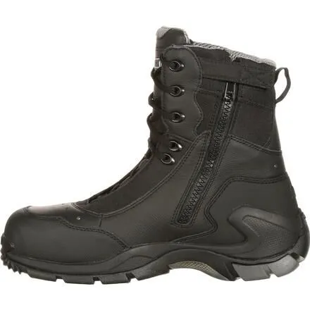 Rocky 1st Med Carbon Fiber Toe Puncture-Resistant Side-Zip Waterproof Public Service Boot