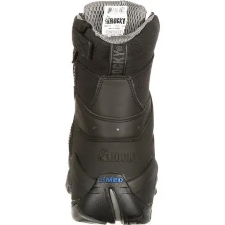 Rocky 1st Med Carbon Fiber Toe Puncture-Resistant Side-Zip Waterproof Public Service Boot