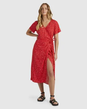 Roxy Indigo Sand Wrap Dress - Bittersweet Confetti | SurfStitch