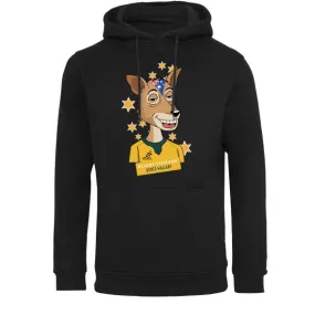 Rugby Vintage - Australia 'Bored' Wallaby Hoodie - Black