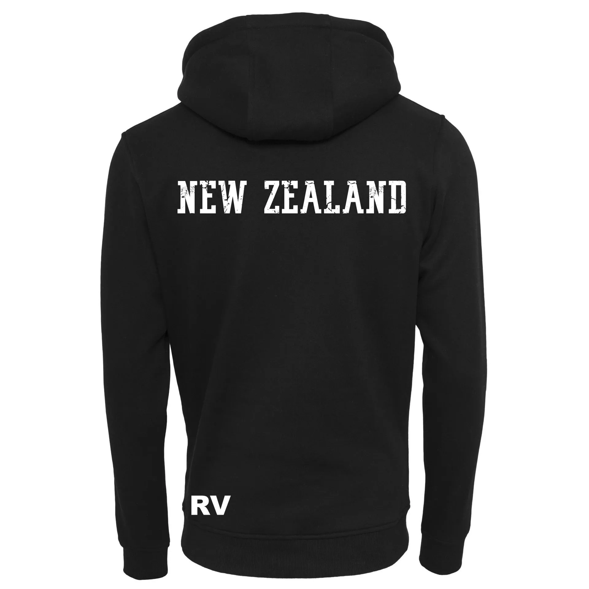 Rugby Vintage - New Zealand Hoodie - Black