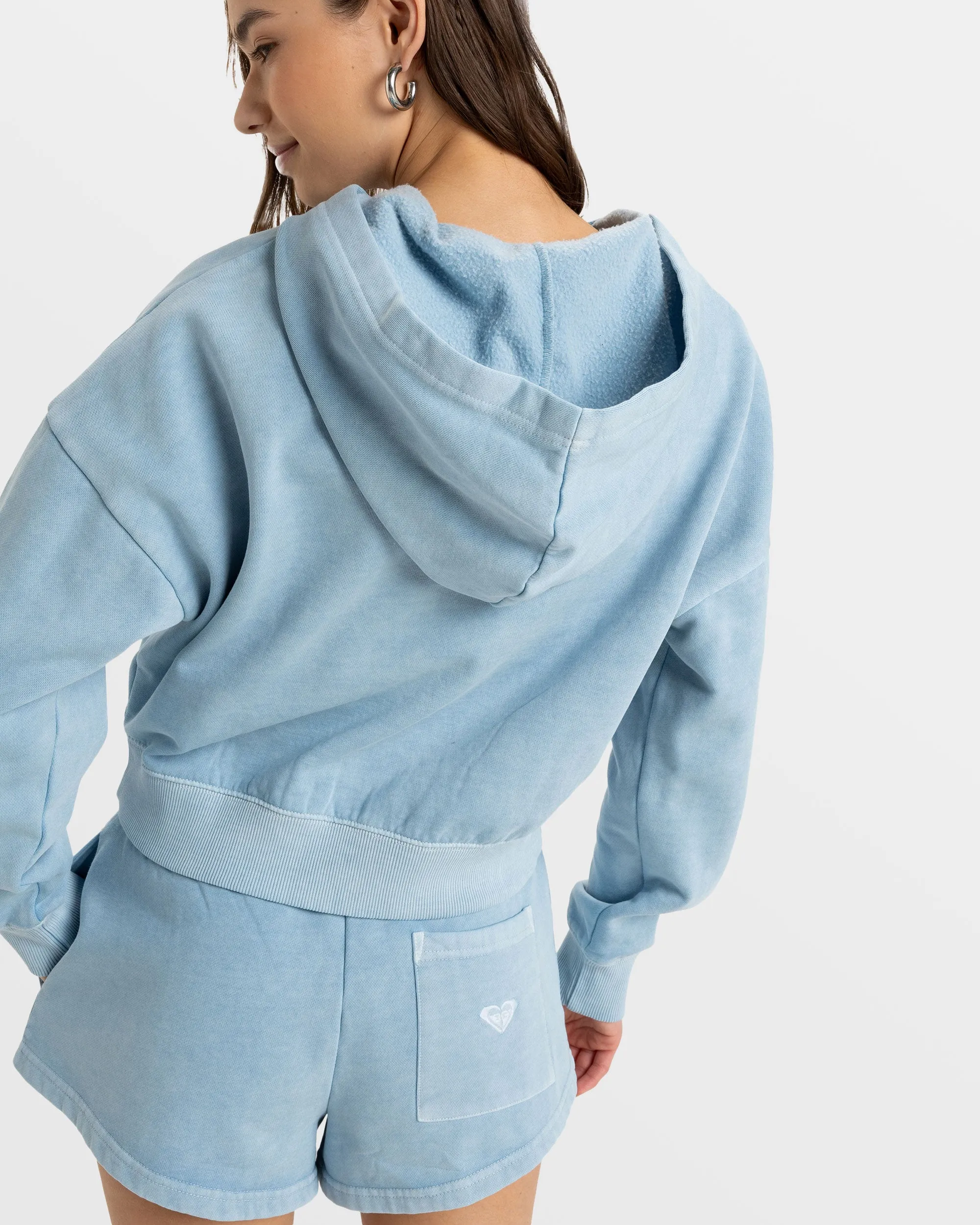 Sahara Vibes Zip Hoodie - Clear Sky