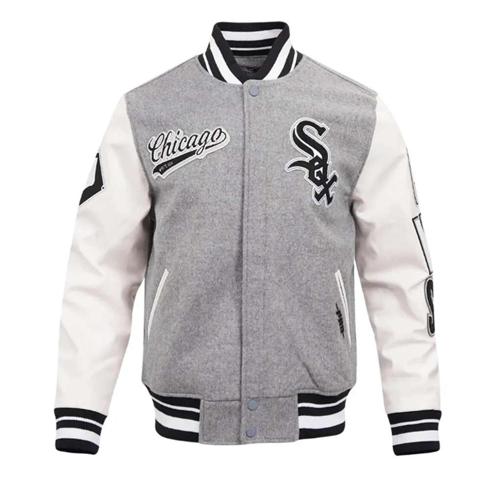 Script Tail Chicago White Sox Classic Rib Varsity Jacket 