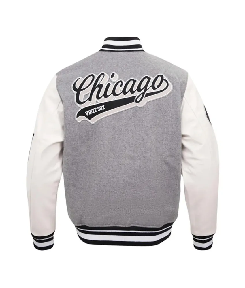 Script Tail Chicago White Sox Classic Rib Varsity Jacket 