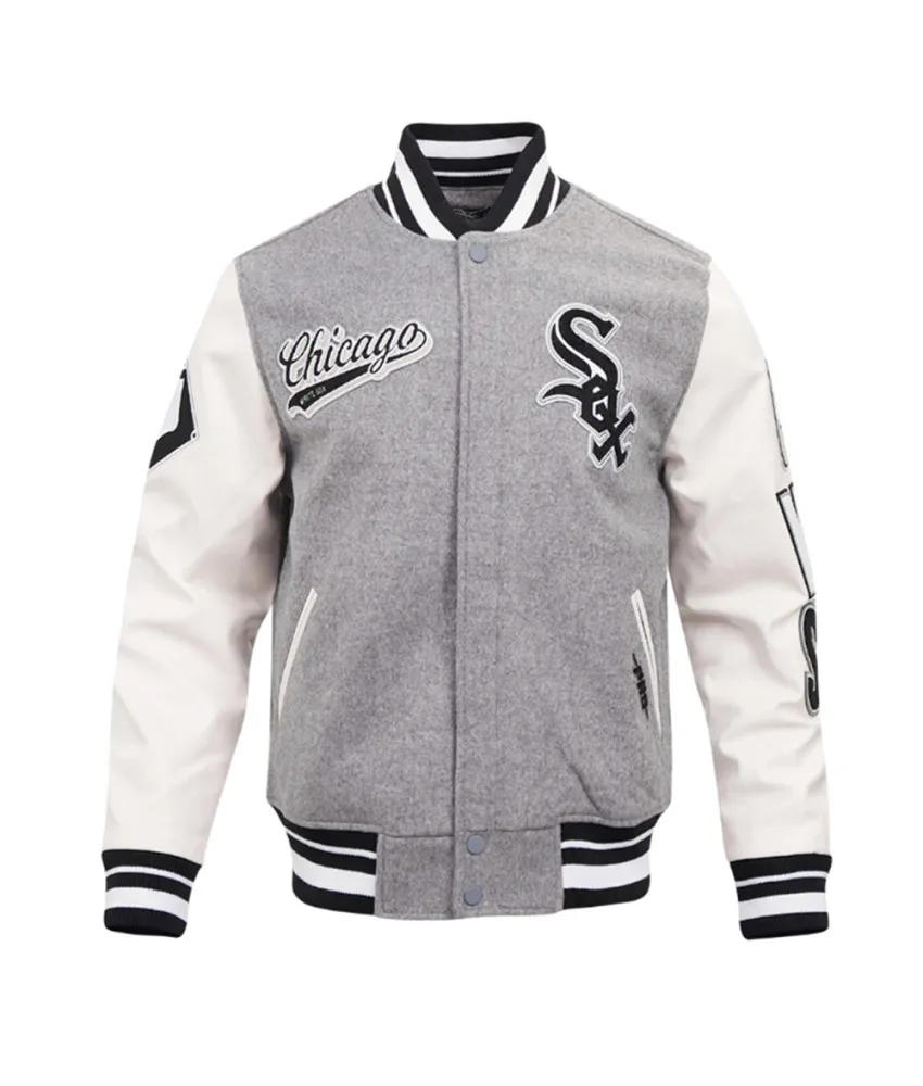 Script Tail Chicago White Sox Classic Rib Varsity Jacket 