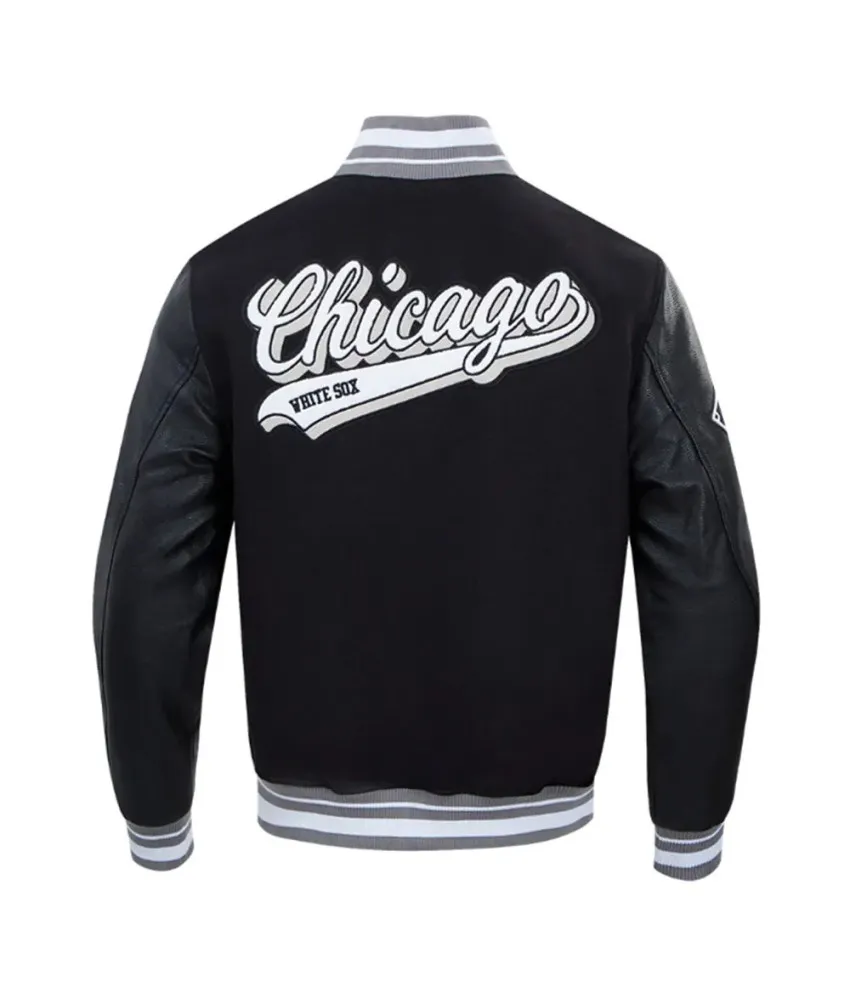 Script Tail Chicago White Sox Classic Rib Varsity Jacket 